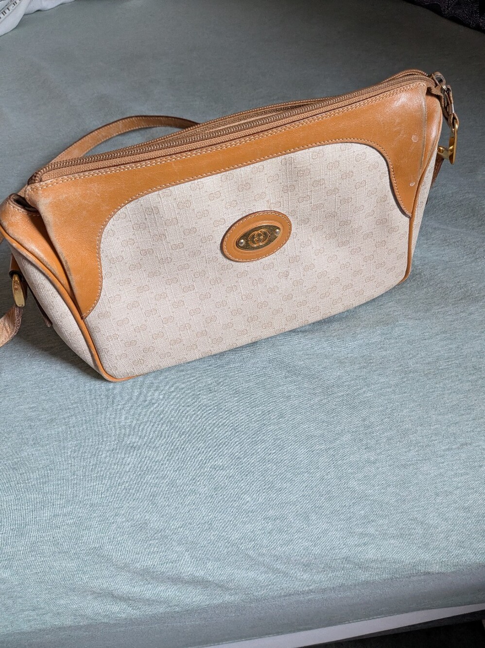 Vintage Gucci Micro GG monogram canvas crossbody bag